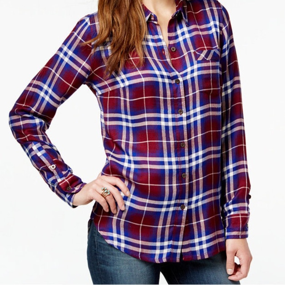Lucky brand flannel top